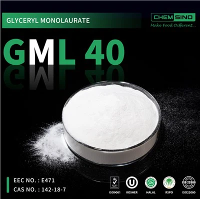 Monolaurato de glicerol GML 40 por ciento CAS No.142-18-7