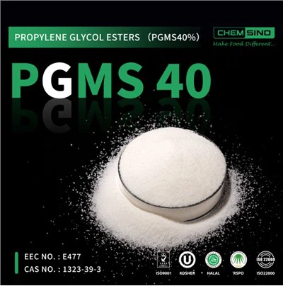 Ésteres de ácidos grasos de propilenglicol PGMS40 por ciento CAS No. 1323-39-3