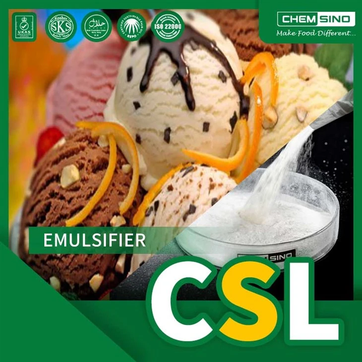 Emulsionante CSL de estearoilo lactilato de calcio a granel a la venta