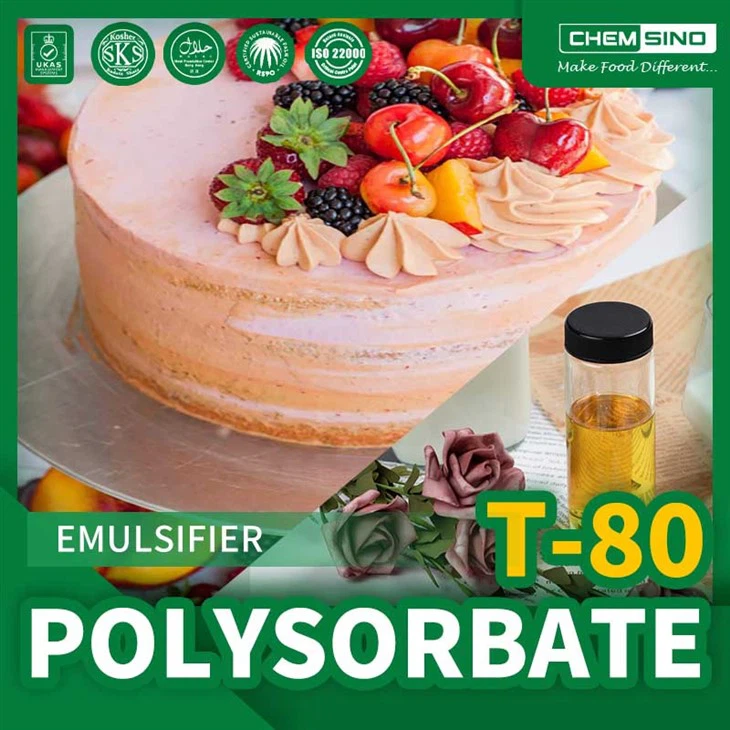 Polisorbato 80: el emulsionante buscado para productos nutracéuticos de alta calidad CAS NO.9005-65-6