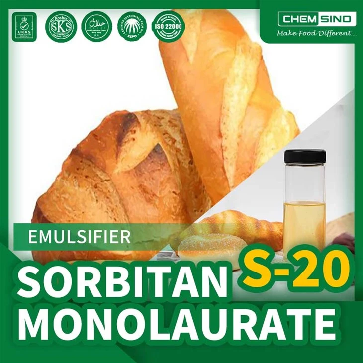 Logre una emulsificación perfecta con ésteres de sorbitán Monolaurato de sorbitán (S-20) CAS NO.1338-29-2